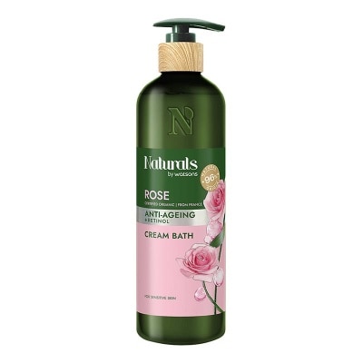 NATURALS BY WATSONS Rose Anti-Ageing Cream Bath 490ml