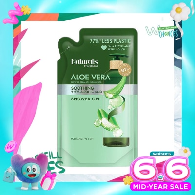 NATURALS BY WS - Aloe Vera Soothing Shower Gel Refill 450ml