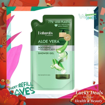 NATURALS BY WATSONS Aloe Vera Soothing Shower Gel Refill 450ml