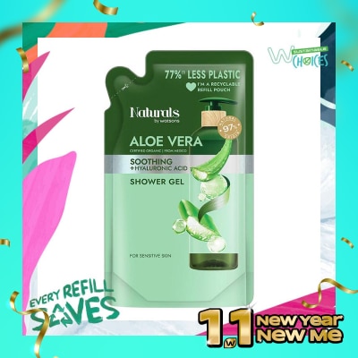 NATURALS BY WATSONS Aloe Vera Soothing Shower Gel Refill 450ml