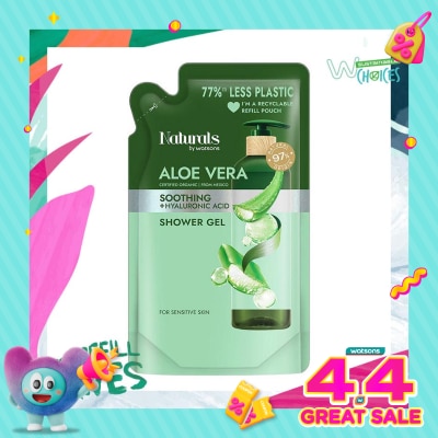 NATURALS BY WATSONS - Aloe Vera Soothing Shower Gel Refill 450ml