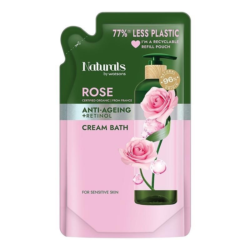 Rose Anti-Ageing Cream Bath Refill 490ml