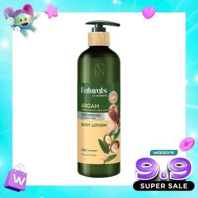 NATURALS BY WATSONS - Argan + Ceramide Repairing Body Lotion 490ml image