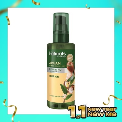 NATURALS BY WATSONS Argan Repairing Hair Oil 100ml