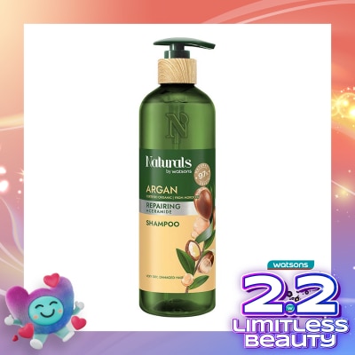 NATURALS BY WATSONS Argan Repairing Shampoo 490ml