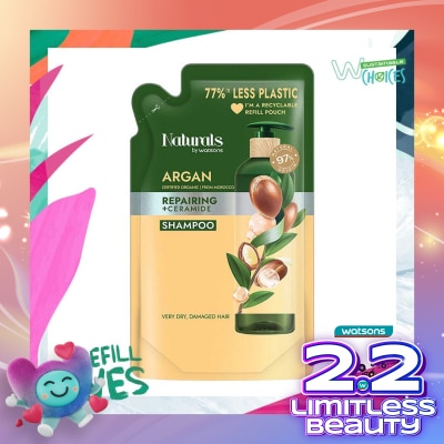 NATURALS BY WATSONS Argan Repairing Shampoo Refill 450ml