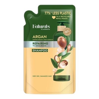 NATURALS BY WATSONS Argan Repairing Shampoo Refill 450ml