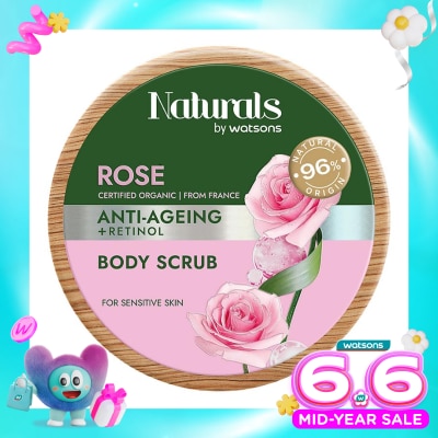 NATURALS BY WATSONS - Rose Anti-Ageing Body Scrub 200g