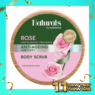 NATURALS BY WATSONS Rose Anti-Ageing Body Scrub 200g