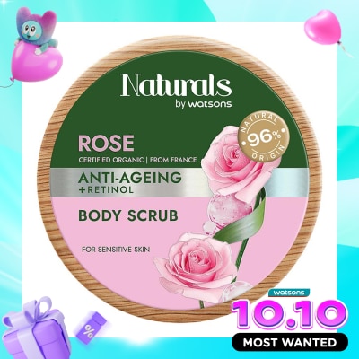 NATURALS BY WATSONS Rose Anti Ageing Body Scrub 200g image