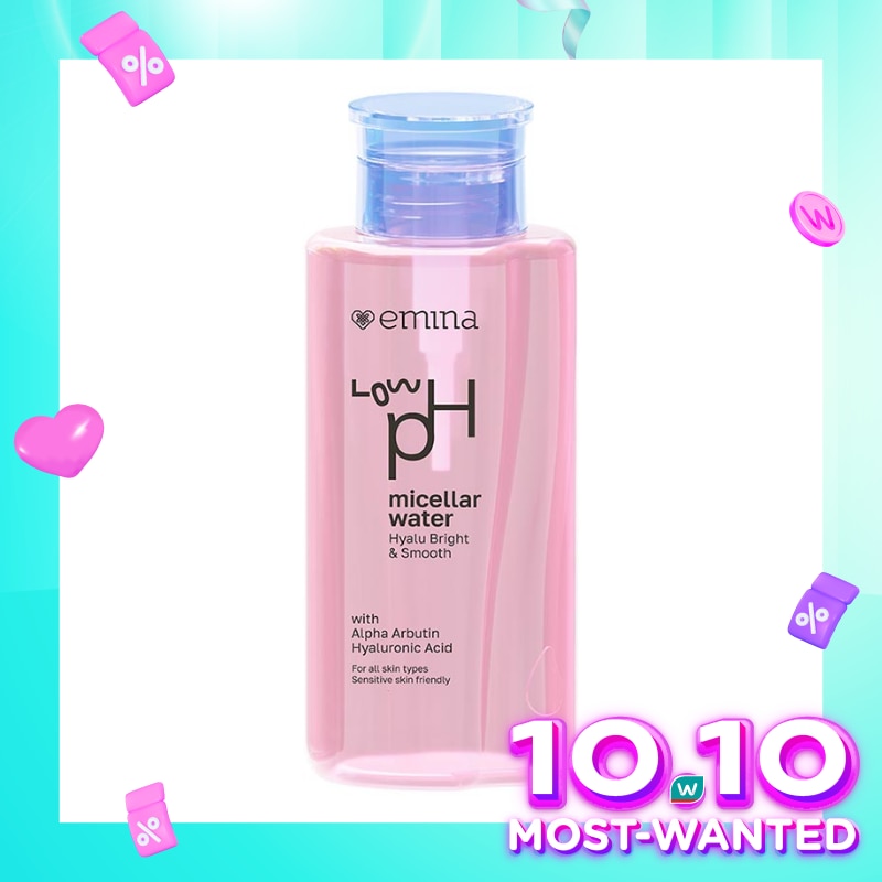 Emina Low pH Micellar Water Series - HyaluBright Smooth 300ml