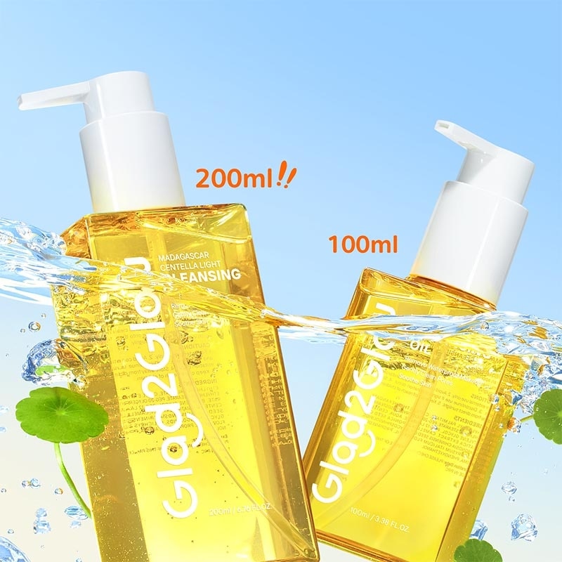 Glad2Glow Madagascar Centella Light Cleansing Oil 200ml