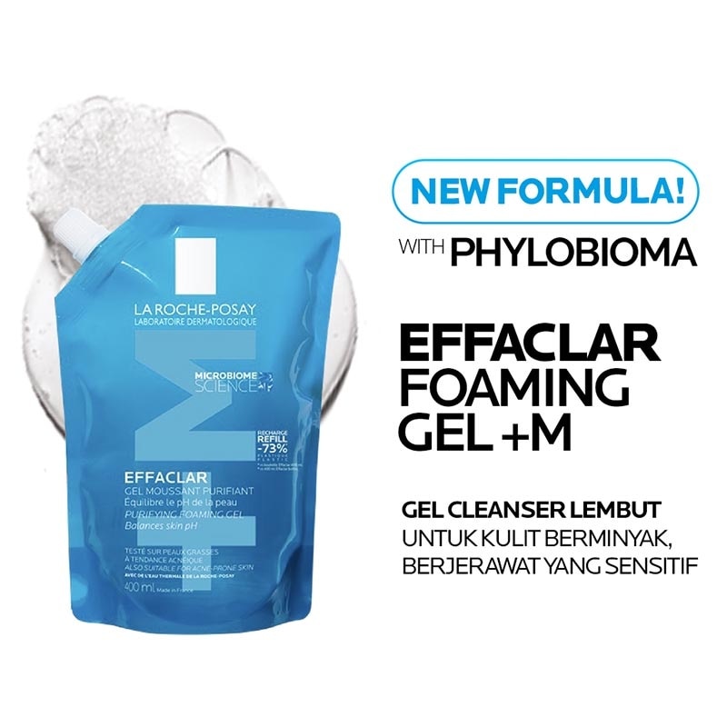La Roche-Posay Effaclar Foaming Gel +M Cleanser Refill 400ml