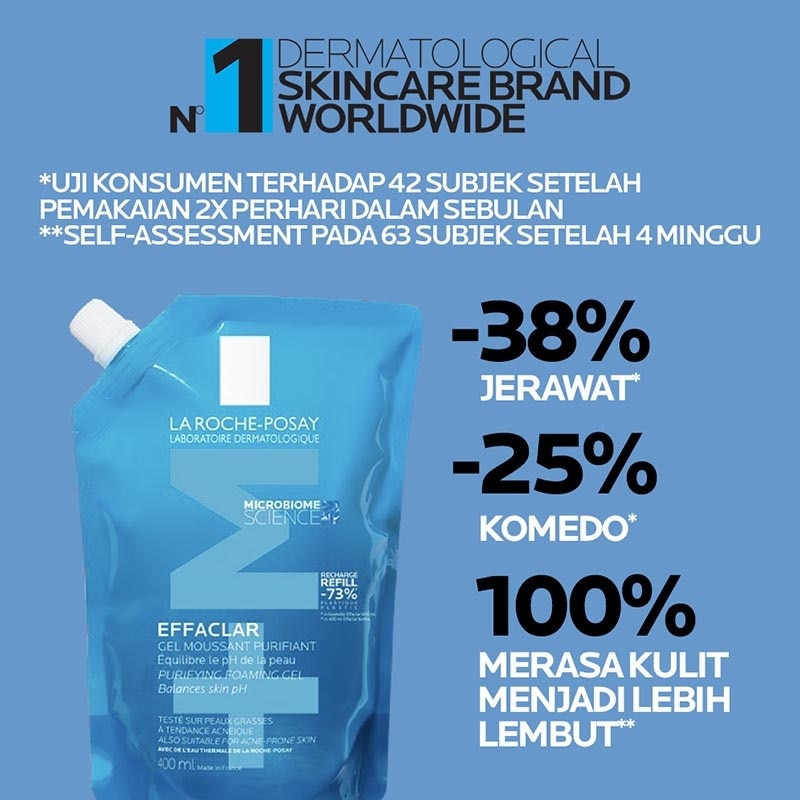 La Roche-Posay Effaclar Foaming Gel +M Cleanser Refill 400ml
