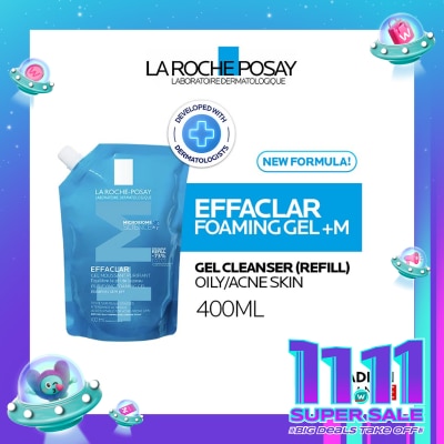 LA ROCHE POSAY La Roche-Posay Effaclar Foaming Gel +M Cleanser Refill 400ml