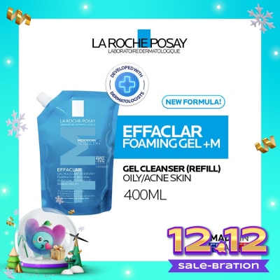 LA ROCHE POSAY Effaclar Foaming Gel +M Cleanser Refill 400ml