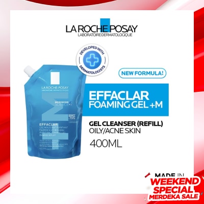 LA ROCHE POSAY La Roche-Posay Effaclar Foaming Gel +M Cleanser Refill 400ml