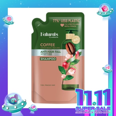 NATURALS BY WS Coffee Anti-Hair Fall Shampoo Refill 450ml