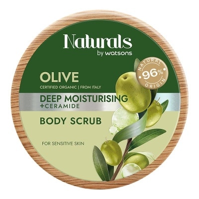 NATURALS BY WATSONS Olive Deep Moisturising Body Scrub 200g