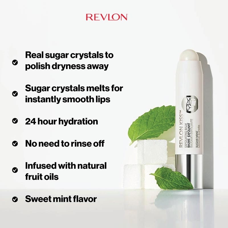 Kiss Exfoliating Lip Balm Sugar Mint 2.6g image