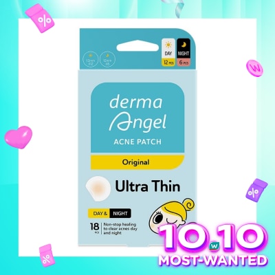 DERMA ANGEL Acne Patch Day & Night 18s