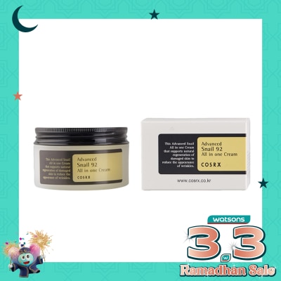 COSRX Advanced Snail 92 All in One Cream 100mL