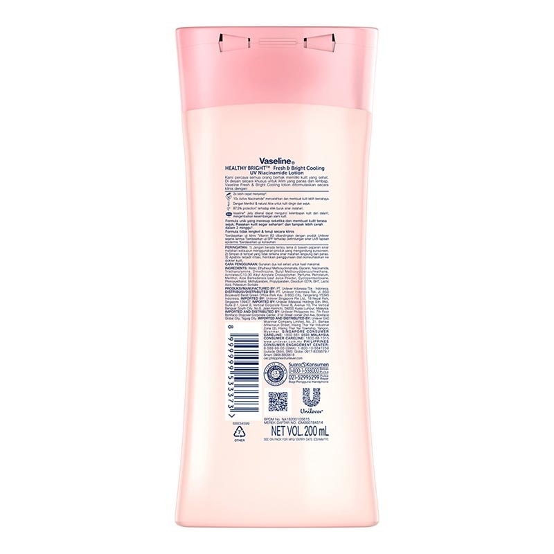 Vaseline Healthy White Fresh & Fair Cooling UV Lotion 200ml