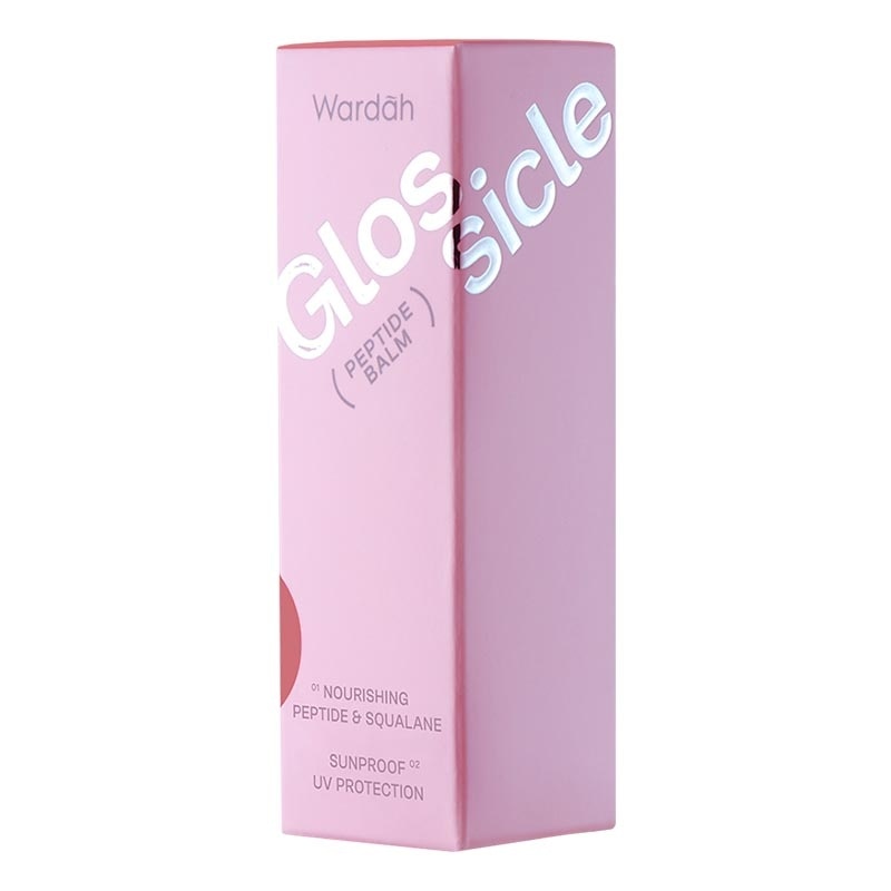 Wardah Glossicle Peptide Balm 04 Pomé Milkshake 3.2g