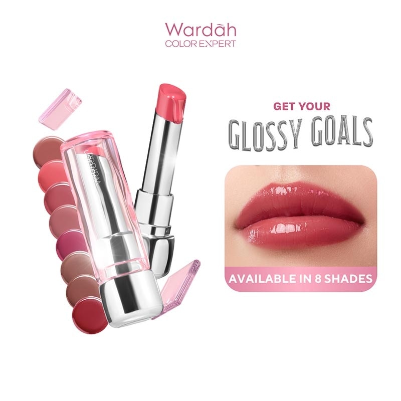 Wardah Glossicle Peptide Balm 05 Berry Slushie 3.2g