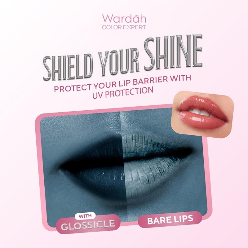 Wardah Glossicle Peptide Balm 05 Berry Slushie 3.2g
