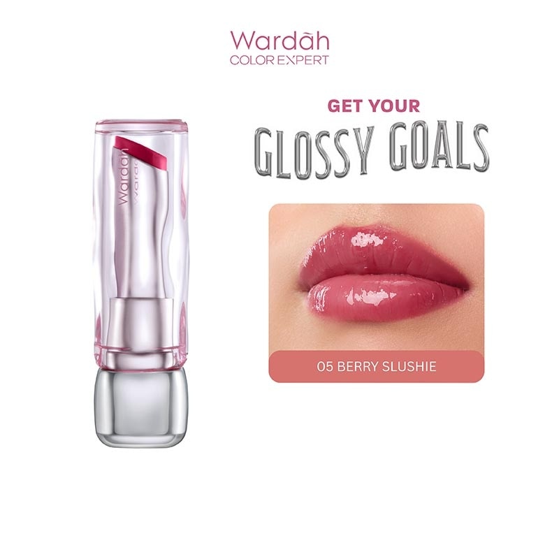 Glossicle Peptide Balm 05 Berry Slushie 3.2g - Dilengkapi dengan Peptide & UV Filter - Memperkuat Lip Barrier