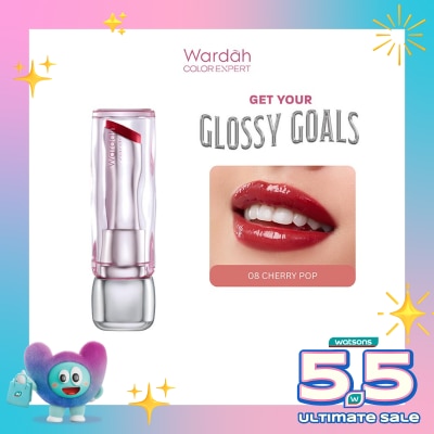 WARDAH - Wardah Glossicle Peptide Balm 08 Cherry Pop 3.2g