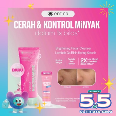 EMINA - Emina Bright Stuff Niacinamide Oxy Ceramide Brightening Facial Cleanser 100ml