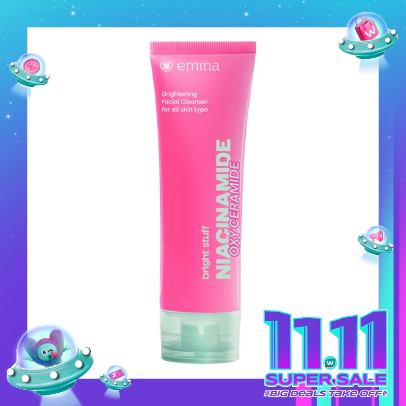 Emina Bright Stuff Niacinamide Oxy Ceramide Brightening Facial Cleanser 100ml