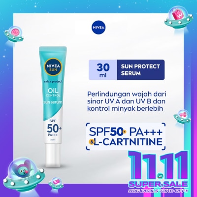 NIVEA Nivea SUN Face Serum Extra Protect Oil Control SPF50+ PA+++ 30ml