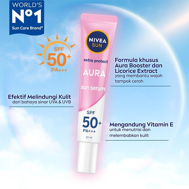 Nivea SUN Face Serum Extra Protect Aura SPF50+ PA+++ 30ml