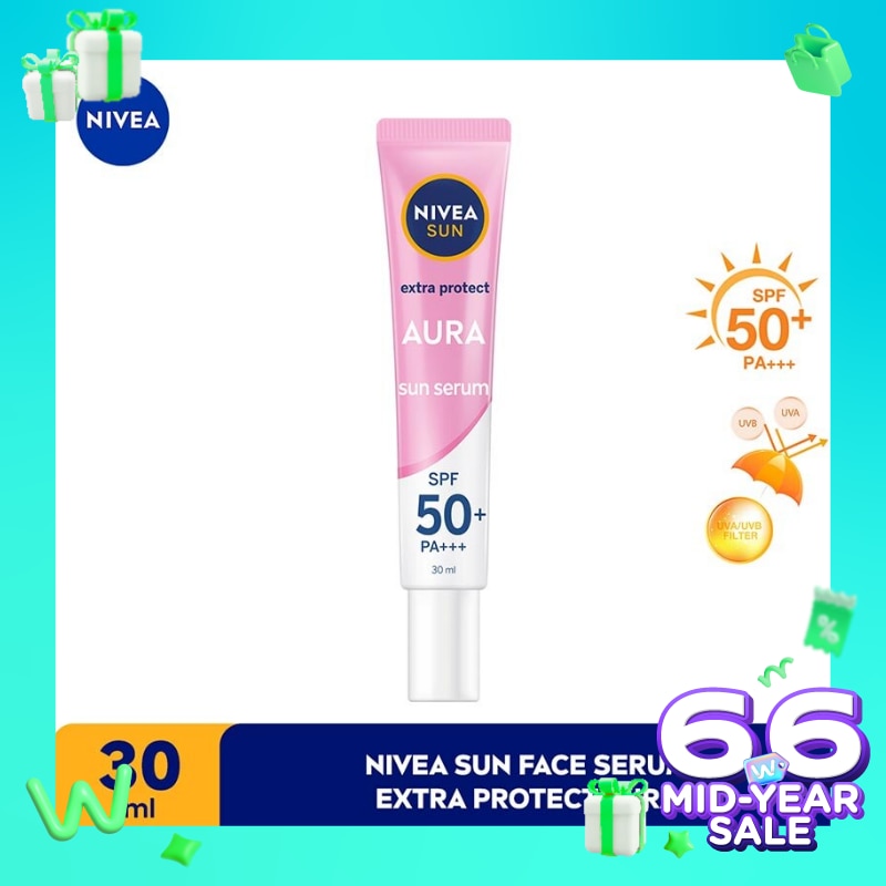 Promo Harga Nivea Sun Face Serum SPF50 Instant Aura 30 ml - Watsons