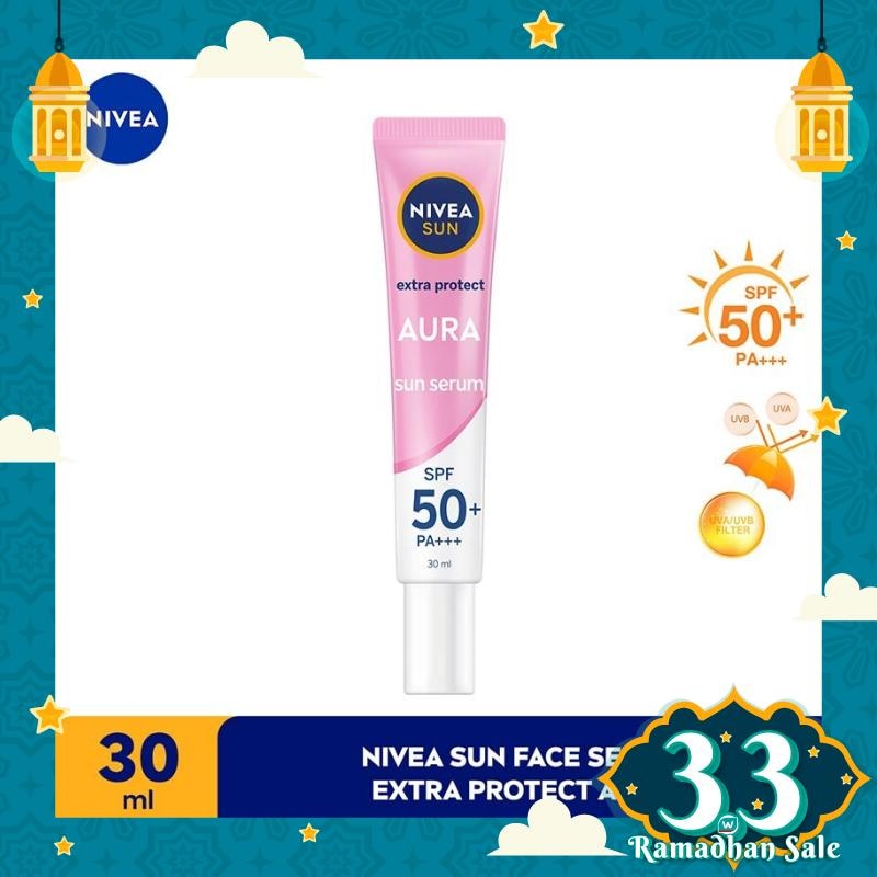 Promo Harga Nivea Sun Face Serum SPF50 Instant Aura 30 ml - Watsons