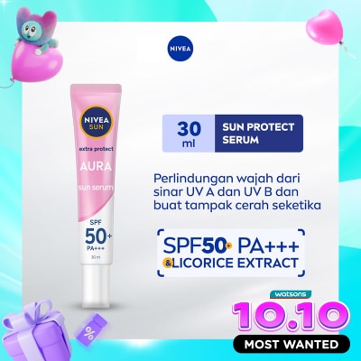 NIVEA Nivea SUN Face Serum Extra Protect Aura SPF50+ PA+++ 30ml image
