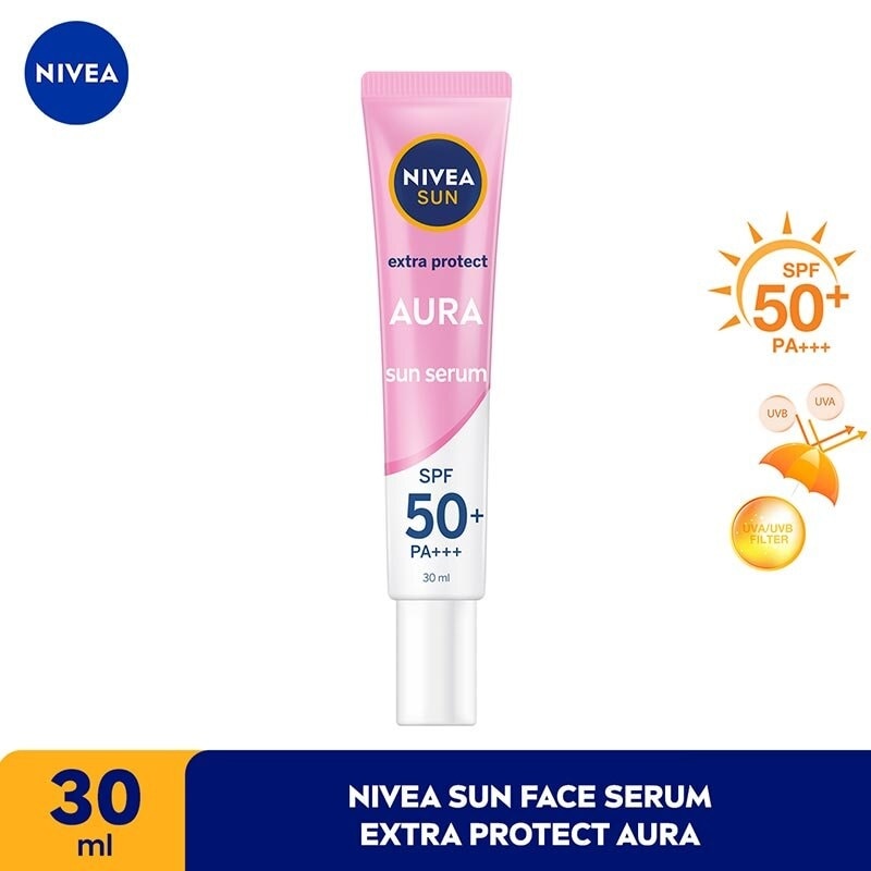 Promo Harga Nivea Sun Face Serum SPF50 Instant Aura 30 ml - Watsons