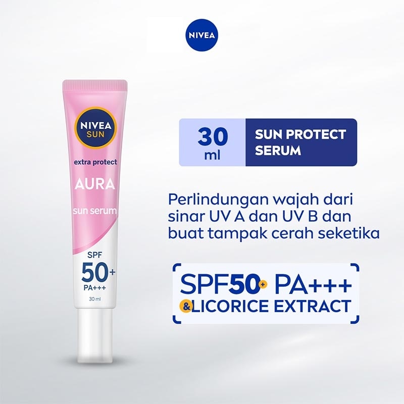Promo Harga Nivea Sun Face Serum SPF50 Instant Aura 30 ml - Watsons