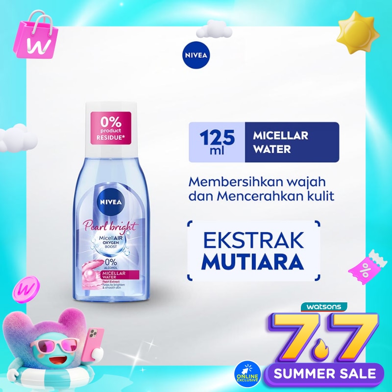 Nivea Micellar Water Pearl Bright MicellAir Oxygen Boost 125ml