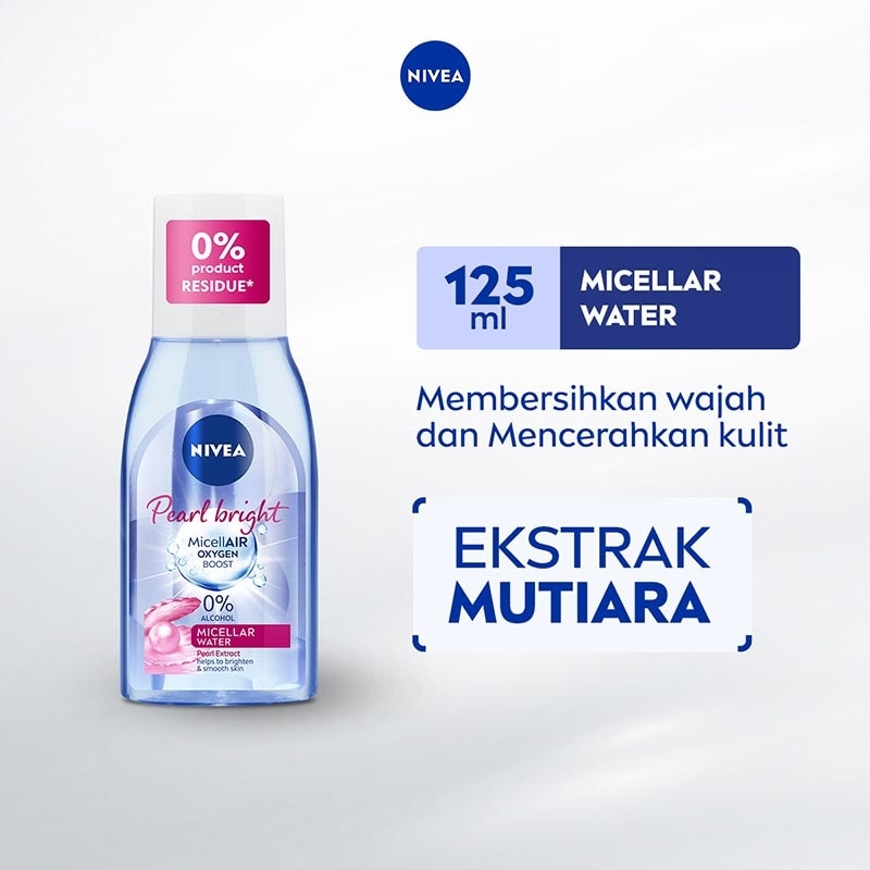 Promo Harga Nivea MicellAir Skin Breathe Micellar Water Pearl & White 125 ml - Watsons