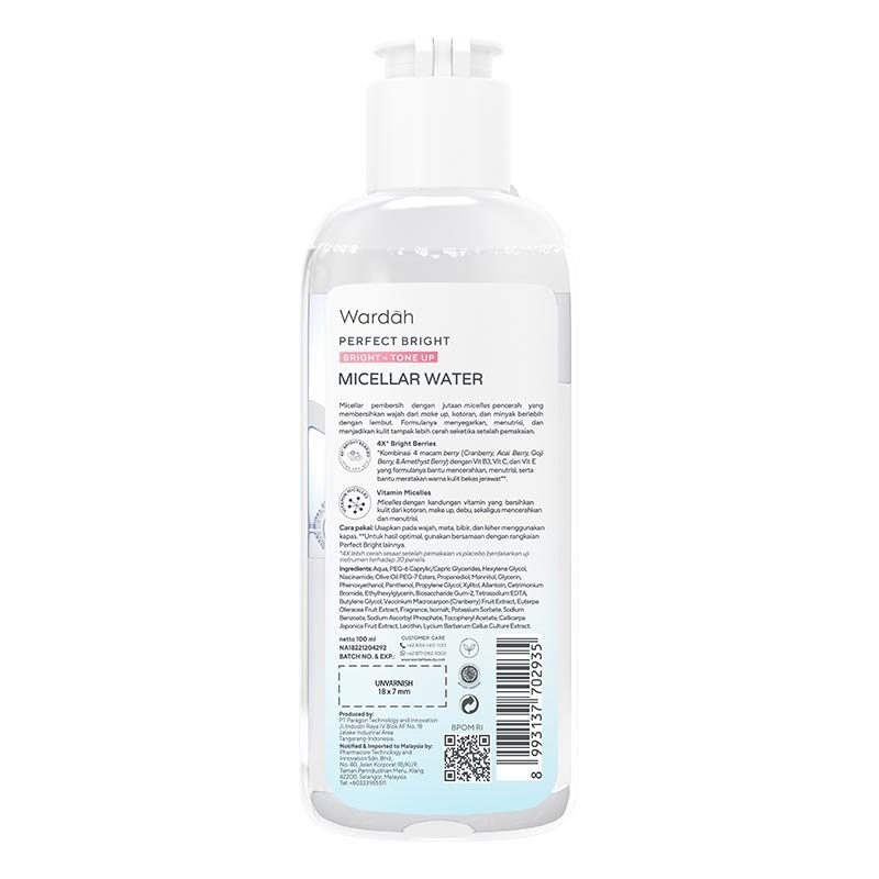 Perfect Bright Tone Up Micellar Water 100ml