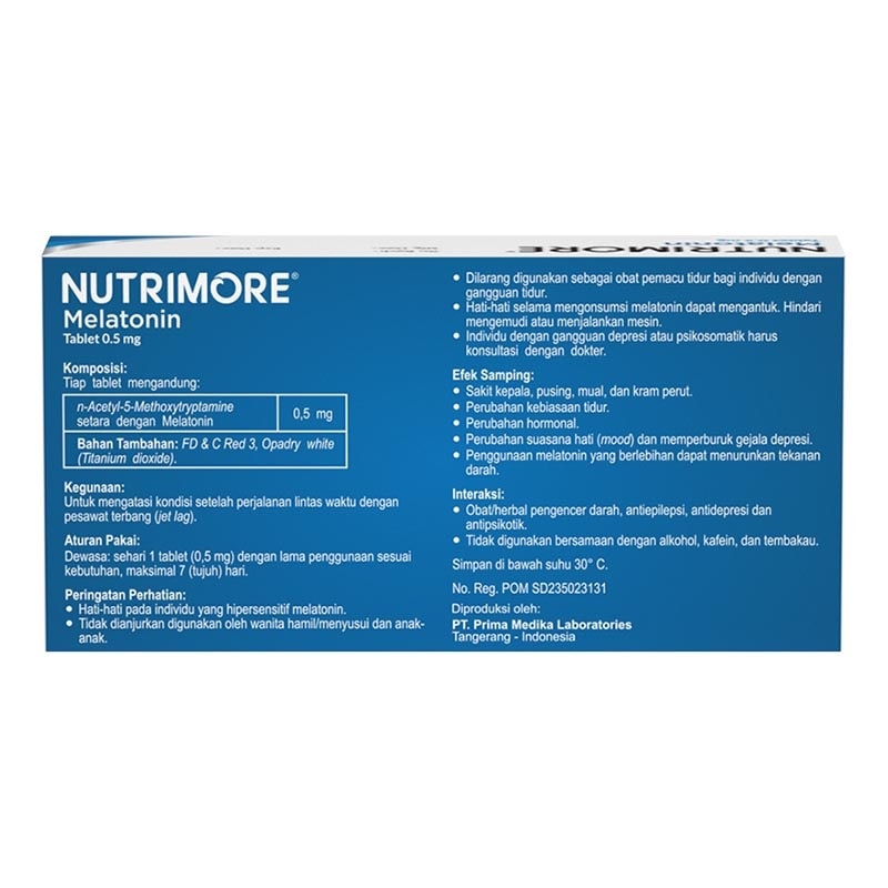 Melatonin 0.5mg Tablet 4'S