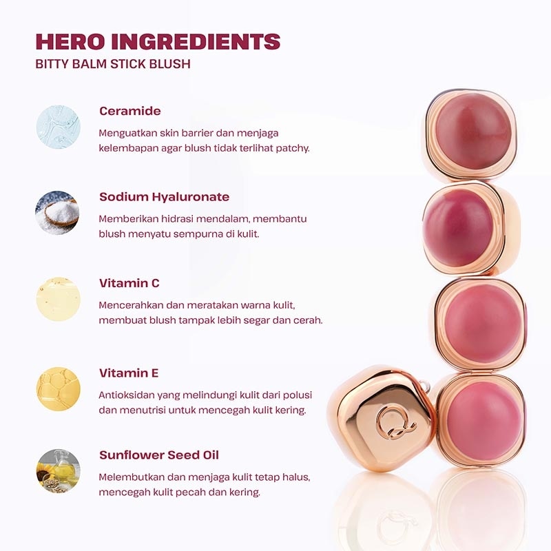 Esqa Bitty Balm Stick Blush Amore 6g