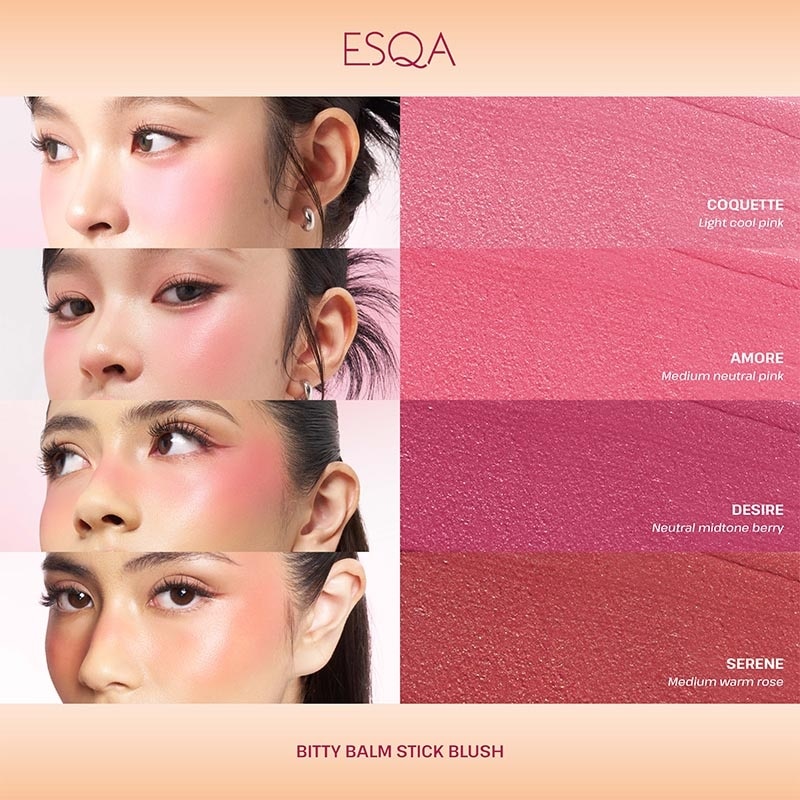 Esqa Bitty Balm Stick Blush Desire 6g