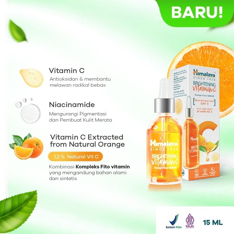 Brightening Vitamin C orange Face Serum 15ml