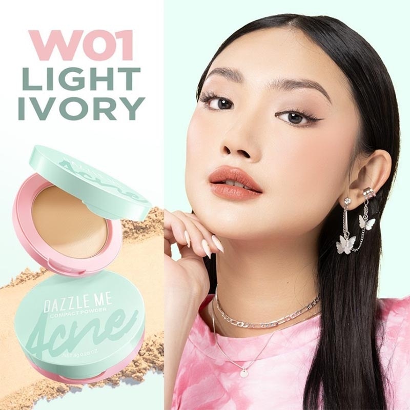 Acne Armor Flawless Flex Compact Powder W01 Light Ivory 8 g