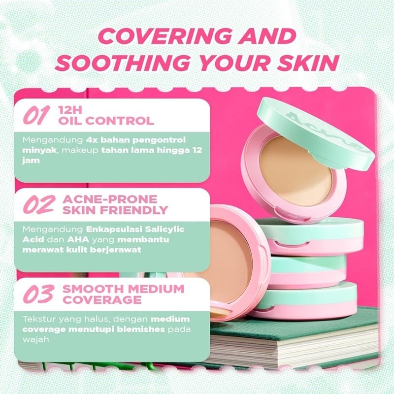 Acne Armor Flawless Flex Compact Powder C02 Pink Fair 8 g